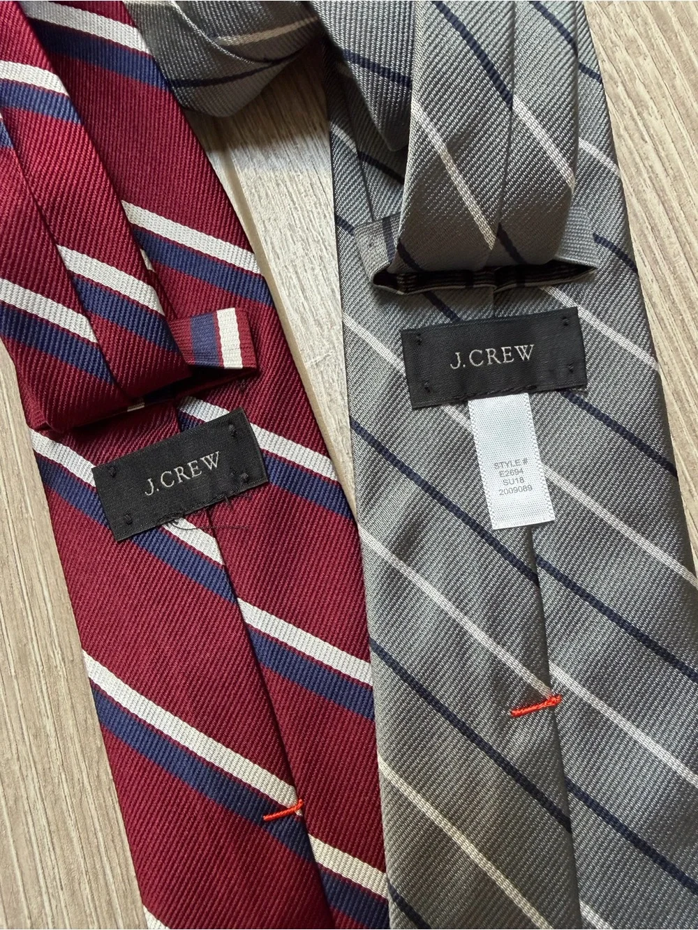 J. Crew English Silk Striped Printed Ties formal suiting British